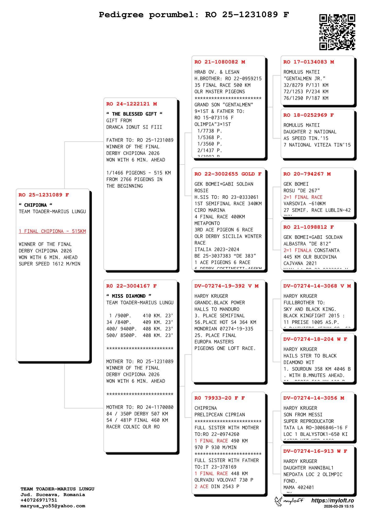 1	FINAL RACE (515 km) 	 TEAM TOADER - MARIUS LUNGU	 RO-25-1231089	