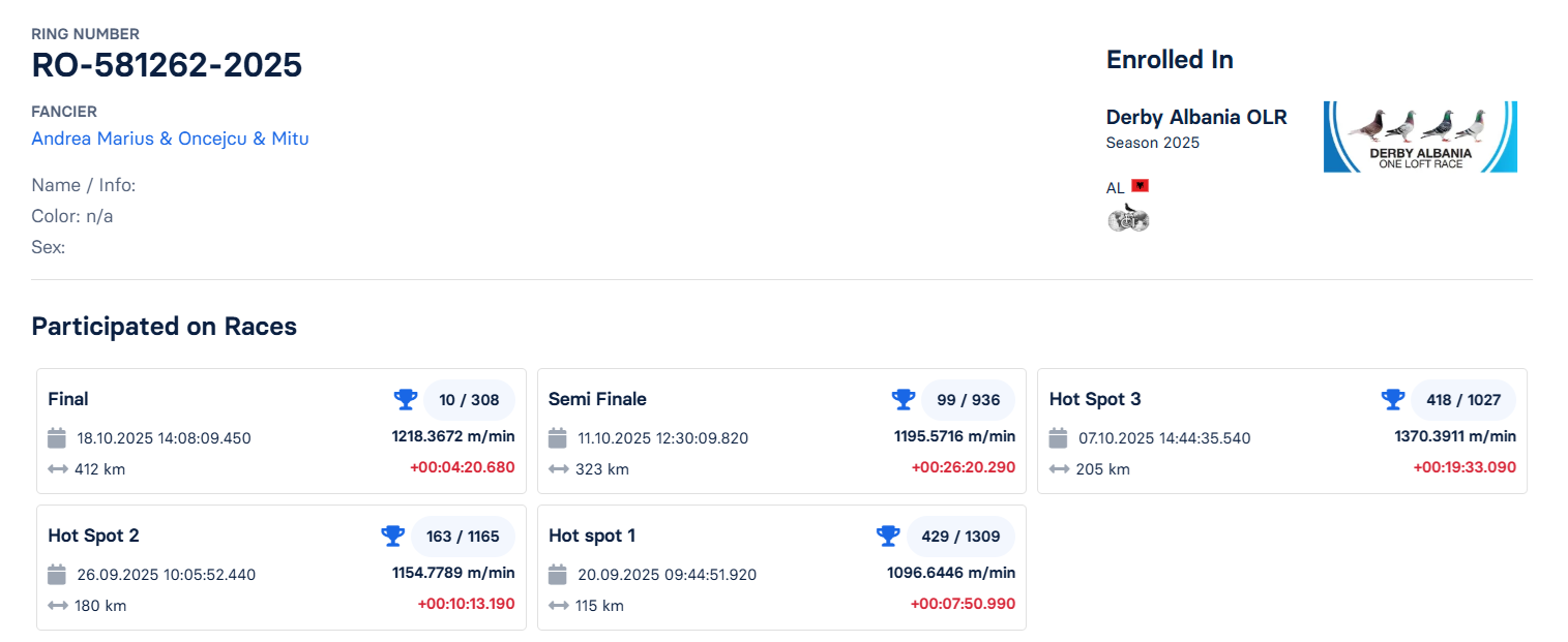 10	Final Race (412 km) 	 Andrei Marius & Oncescu & Mitu	 RO-581262-2025	
