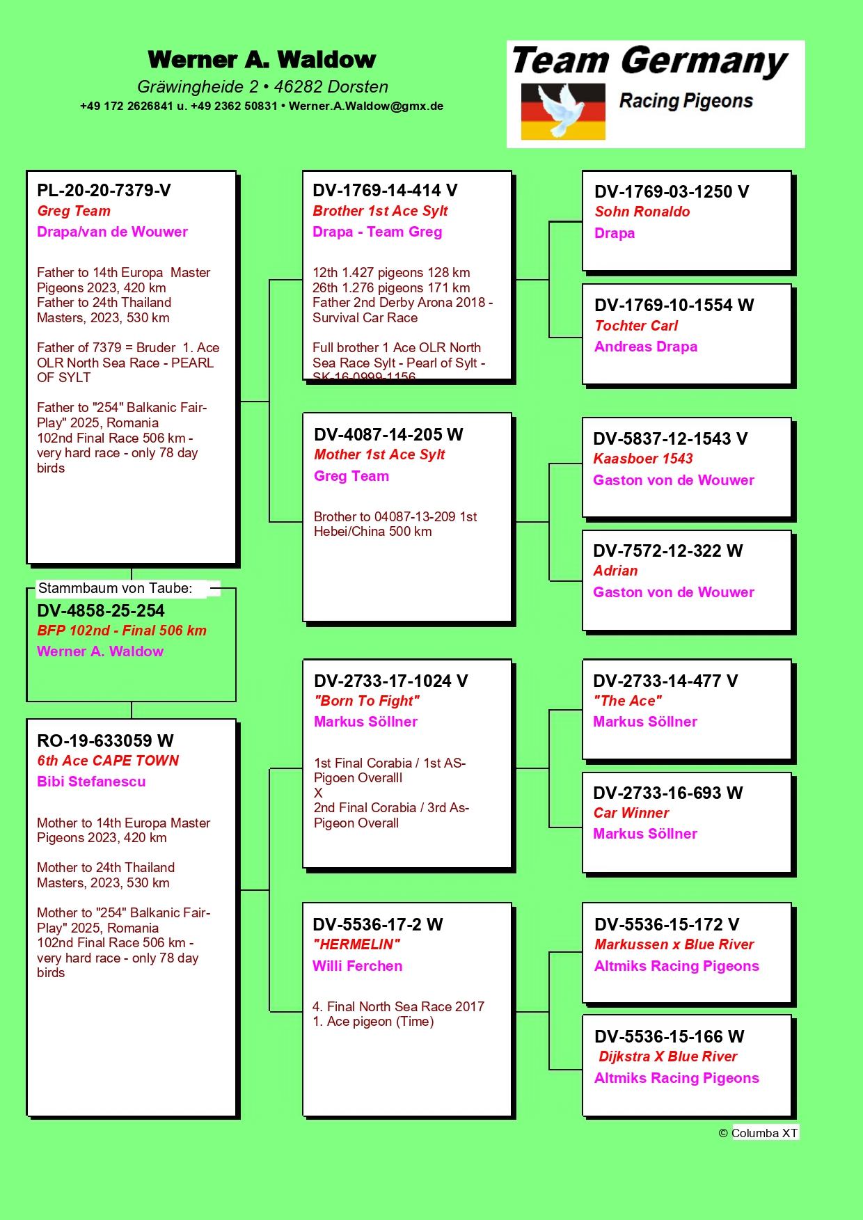 102	Final Race (506 km) 	 TEAM GERMANY - WERNER A WALDOW + S THIEL	 DV 4858 254	