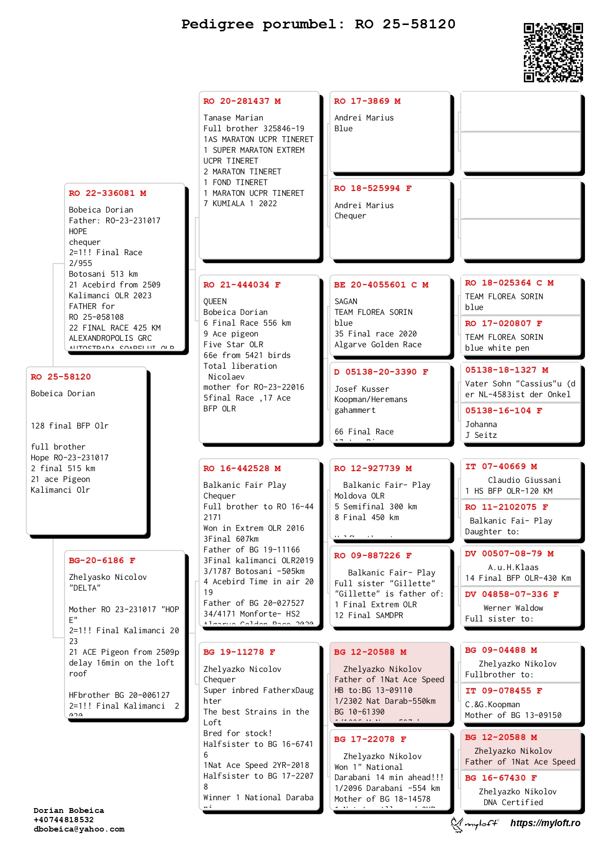 128	Final Race (506 km) 	 BOBEICA DORIAN	 RO 58120	