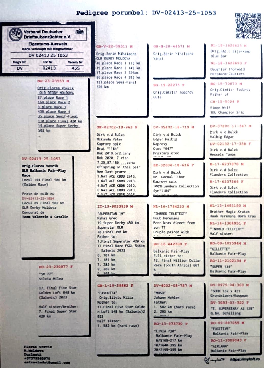 144	Final Race (506 km) 	 FLOREA VOVCIK	 DV 2413 1053	