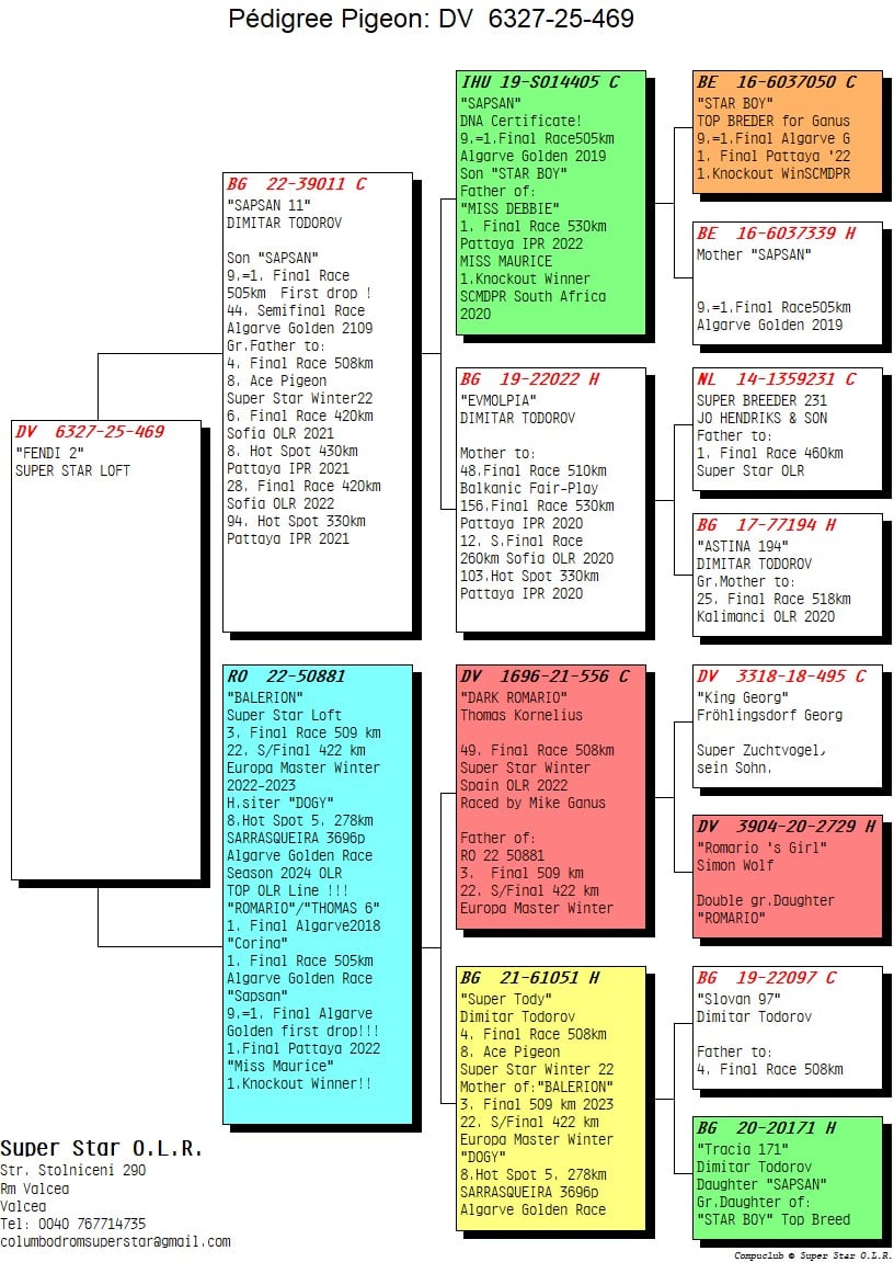 165	Final Race (506 km) 	 SUPER STAR OLR	 DV 6327 469	