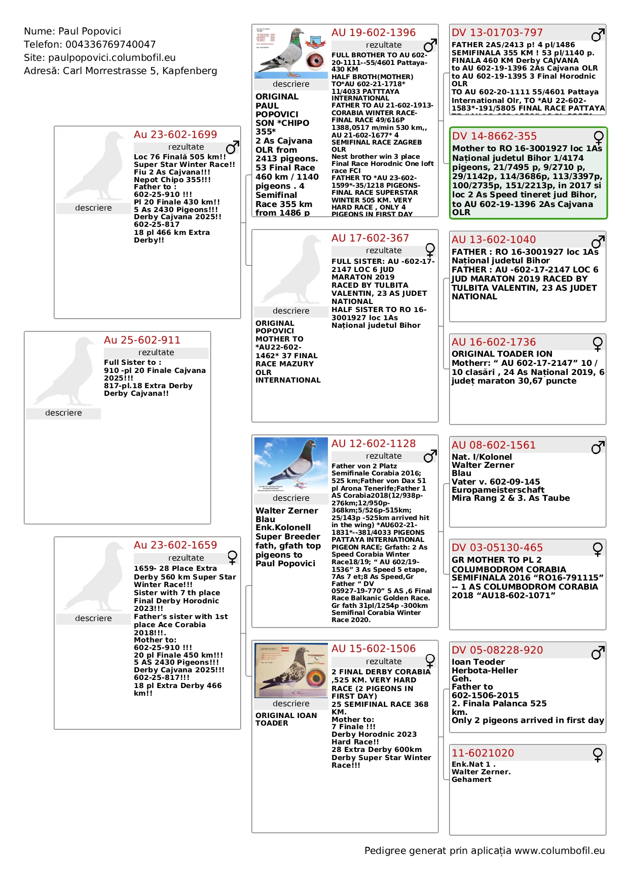 181	Final Race (506 km) 	 PAUL POPOVICI	 AUS 602 911	