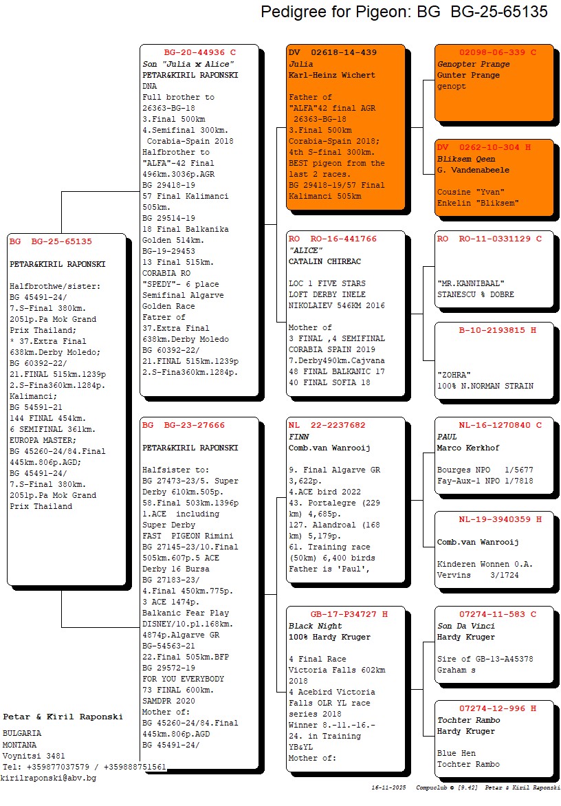 246	Final Race (506 km) 	 PETAR & KIRIL RAPONSKI	 BG 65135	