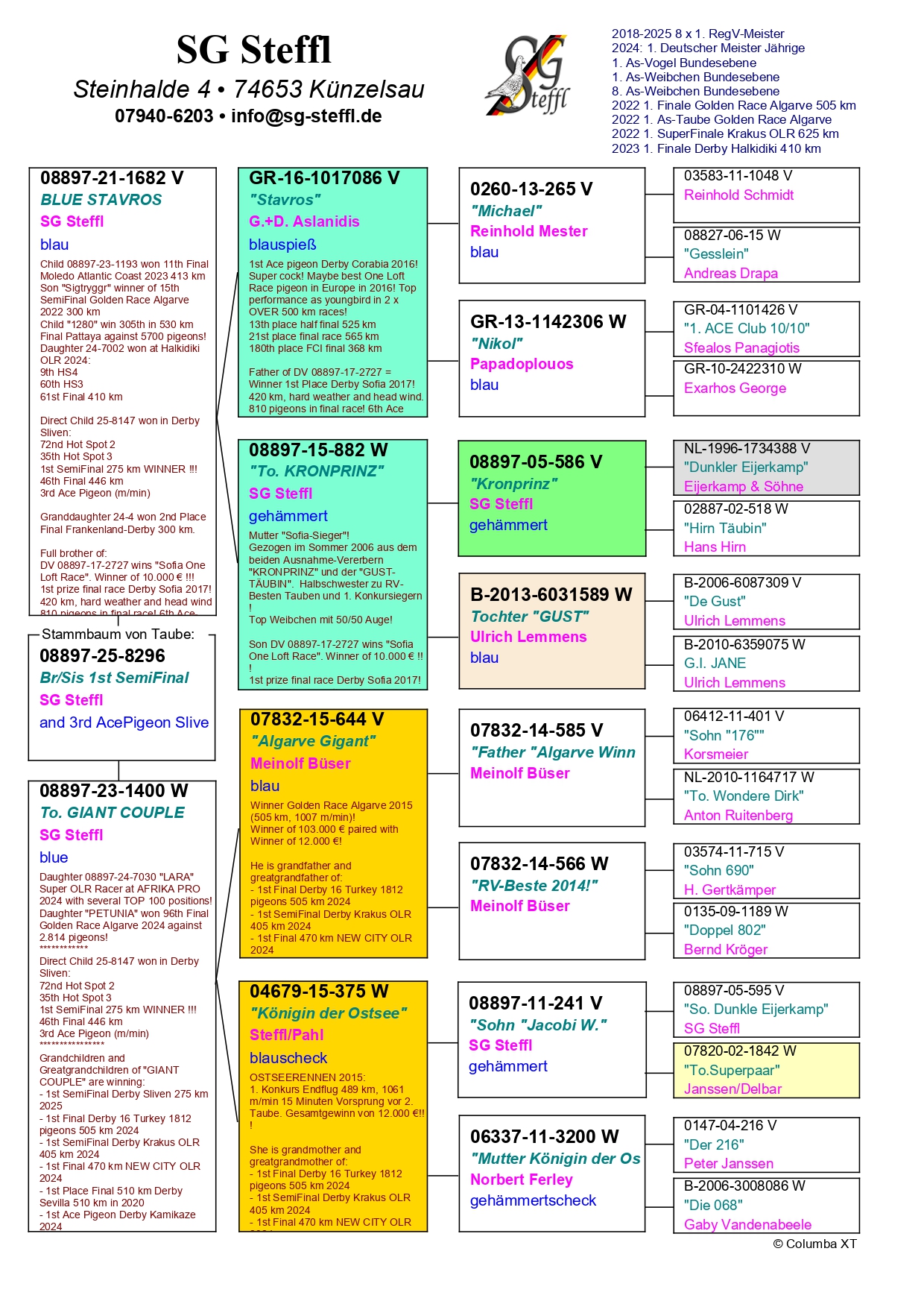 280	Final Race (506 km) 	 SG STEFFL	 DV 8897 8296	