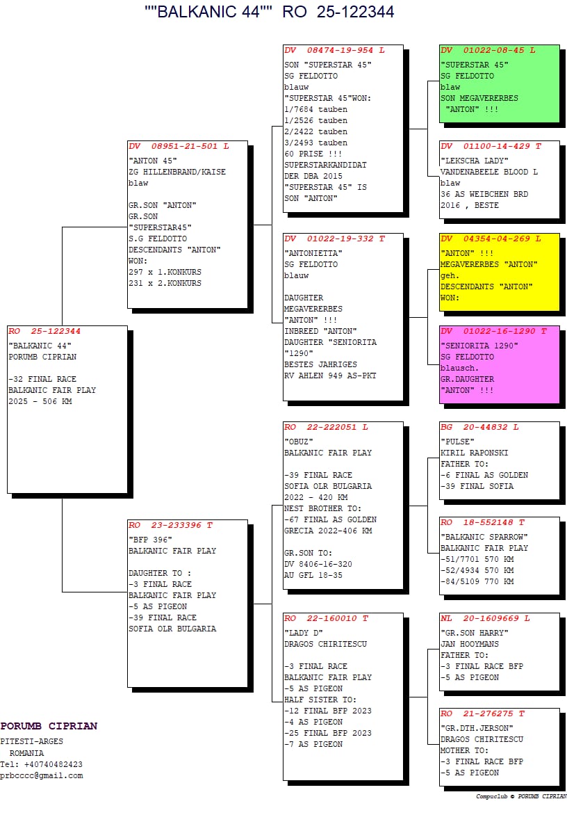 32	Final Race (506 km) 	 PORUMB CIPRIAN	 RO 122344	