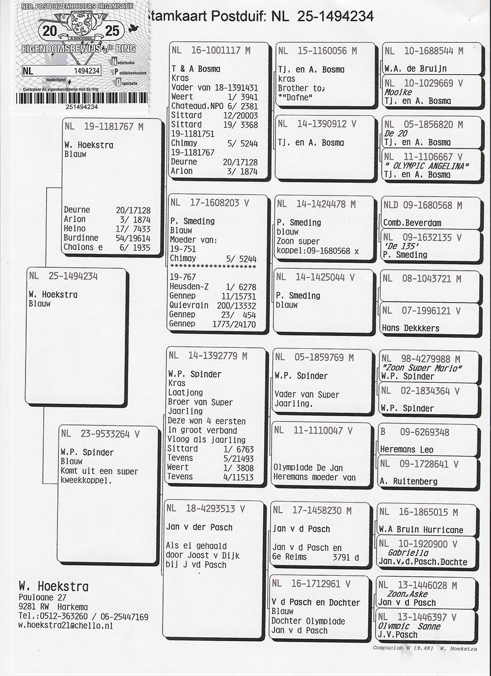 384	place Final (515 km)	WIEGER HOEKSTRA	NL-25-1494234