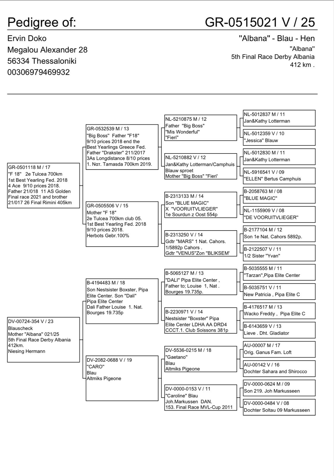 5	Final Race (412 km) 	 Ervin Doko Team A	 GR-0515021-2025	