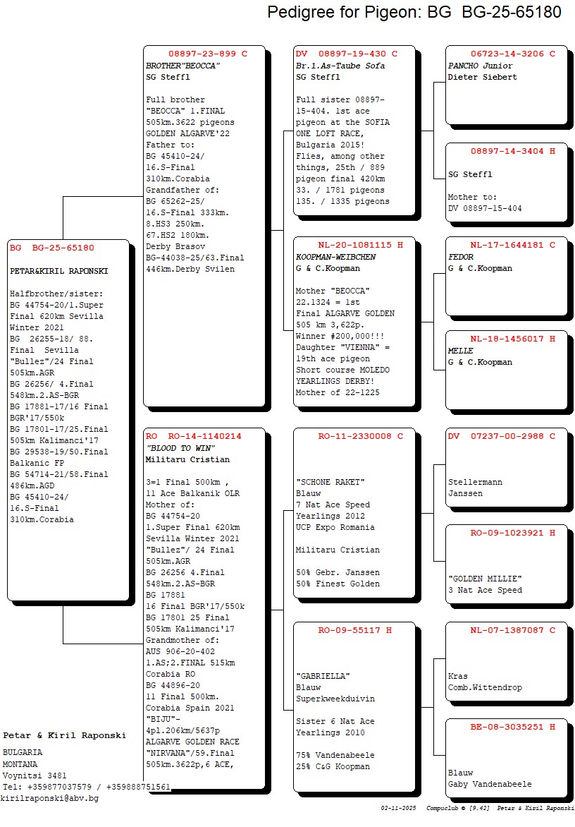 53	Final Race (506 km) 	 PETAR & KIRIL RAPONSKI	 BG 65180	