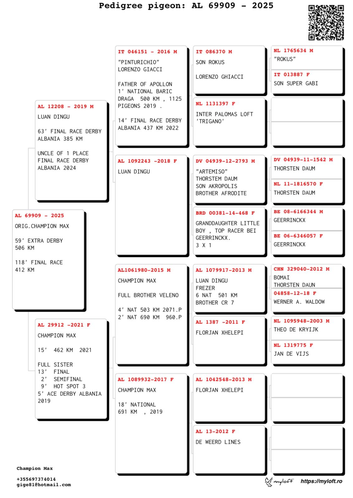 59	place Super Derby (506 km) 	 Champion Max	 AL-69909-2025 	