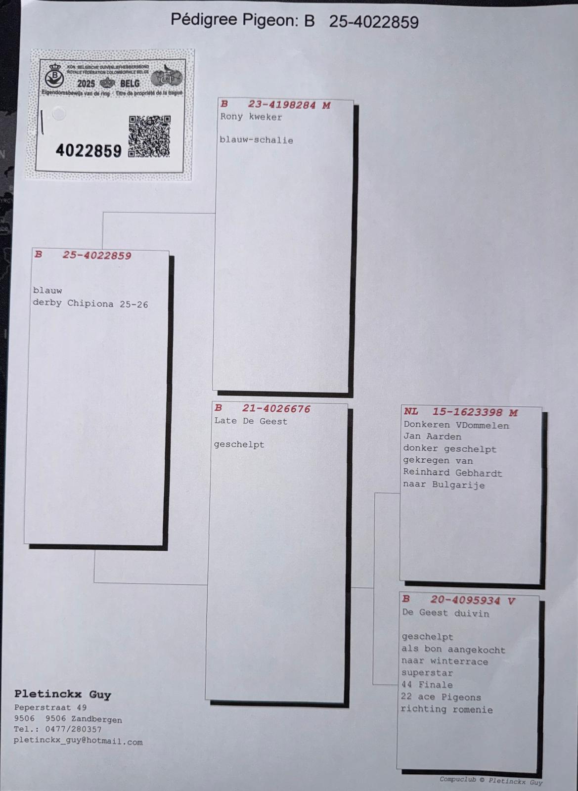 80	place EXTRA FINAL (656 km) 	 LOFT MARINA	 BE-25-4022859	