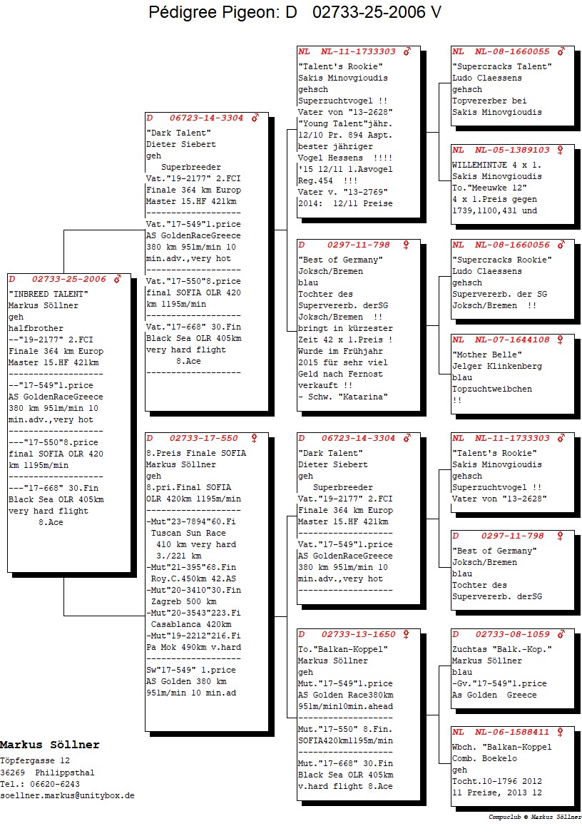 DV 2733 25 2006 M - Son Dark Talent