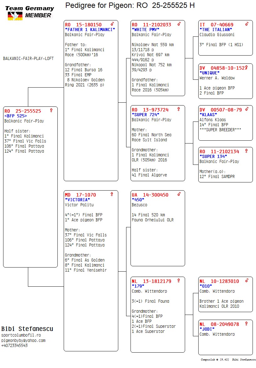RO 25 255525 F - Half sister 1 Final Kalimanci, 37 Final Victoria etc