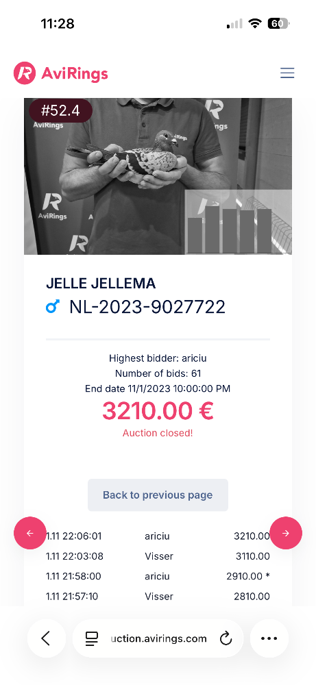 RO 25 280434 M - Brother 9 Final Pattaya x Half sister 46 Final Pattaya